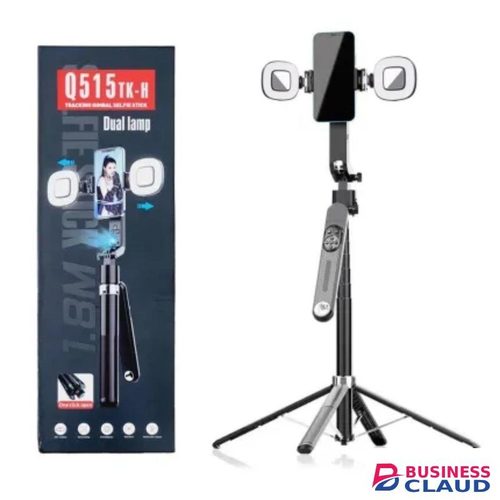 Auto AI Tracking 360° Smart Selfie Stick Tripod Gimbal with Dual LED Lamps