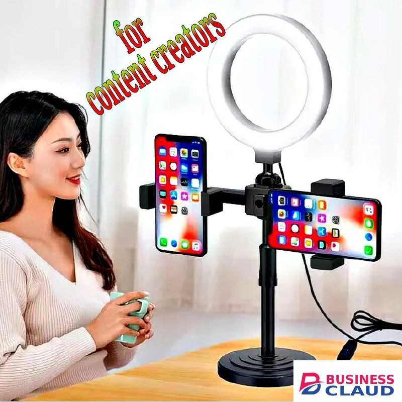 Adjustable Phone Stand Ring Light for Clear Lighting