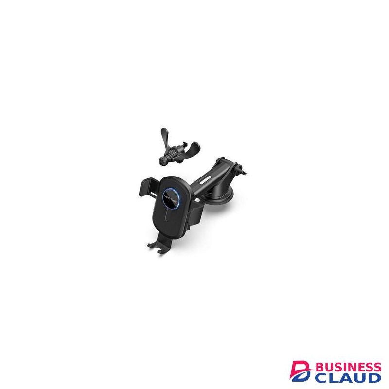 Vention One Touch Clamping Car Phone Mount With Suction Cup Black Square Type, KCVB0.