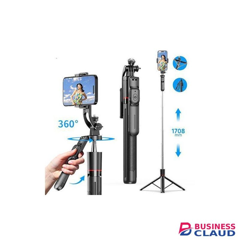 Share this product 1.75m Selfie Stick Tripod Foldable Stand Phone Camera Live Streaming Stand Holder Bluetooth