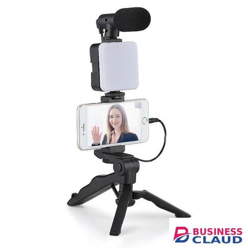 Vlog kit with and microphone and tripod mini portable tripod vedio making kit for YouTube and tiktok for smart phones