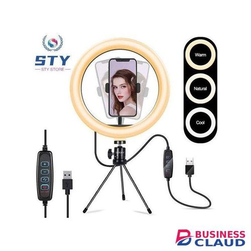 8'' Ring Light Tripod Stand LED Lights Selfie Phone Holder Phones Accessories