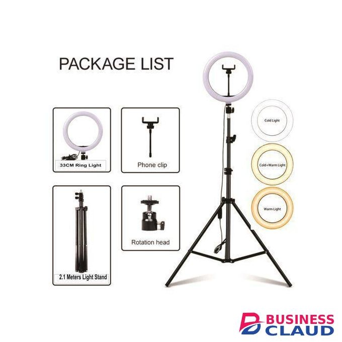 10Inch LED Camera Ring Light+ Tripod Stand 2.1M High