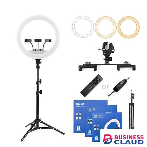 RL14 14-Inch LED Ring Light Professional Dimmable Lighting Kit for Beauty Artists & Social Media Influencers