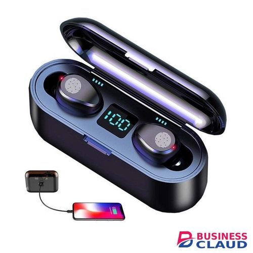F9 Earbuds Bluetooth Earphone 2000mAh Power-banks