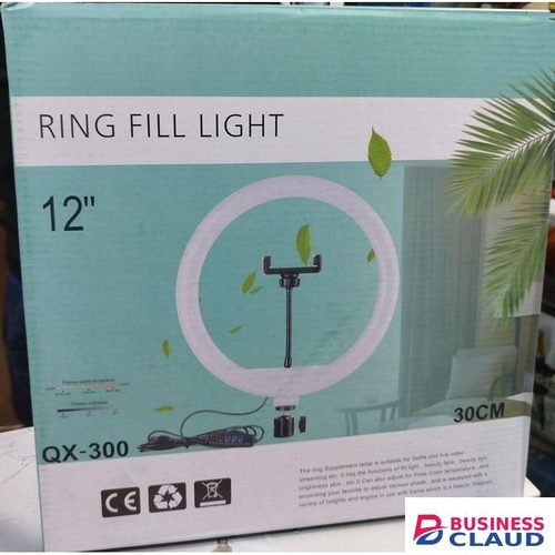 12-Inch Dimmable LED Ring Light With Adjustable Stand For Professional Use In Photography, Vlogging, And Makeup