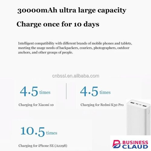 XIAOMI Mi 30000mAh High Power Charger for Gadgets