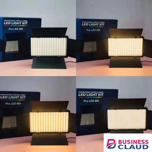 LED-U600 LED Video Panel With Tripod Stand – One Pack 3200K-5600K Color Range For Versatile Lighting