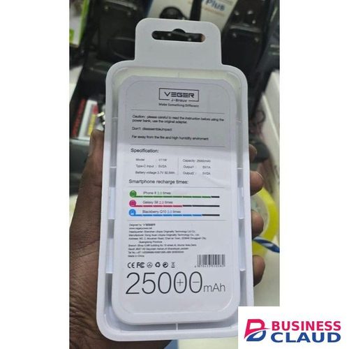 VEGER V11W 25000mAh Fast Charging Pack – Ideal for Travel