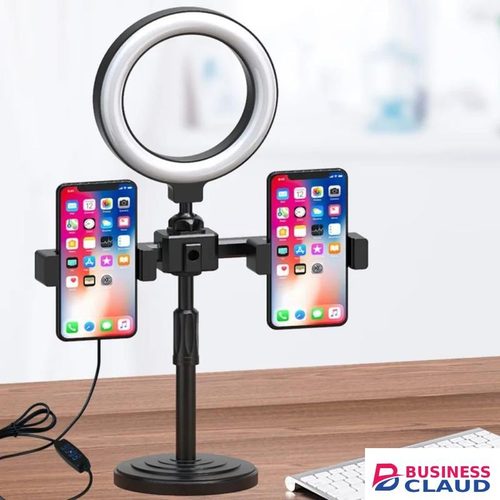 High-Quality LED Ring Light with Durable Adjustable Stand // Ring Light with Adjustable Stand – Glam Lighting for Makeup Videos, Ring Light with Adjustable Stand – Glam Lighting for Makeup Videos