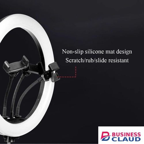 LJJ-45 18-Inch LED Ring Light with Color Temperature Control & Tripod Stand for YouTube Videos and Salon Use