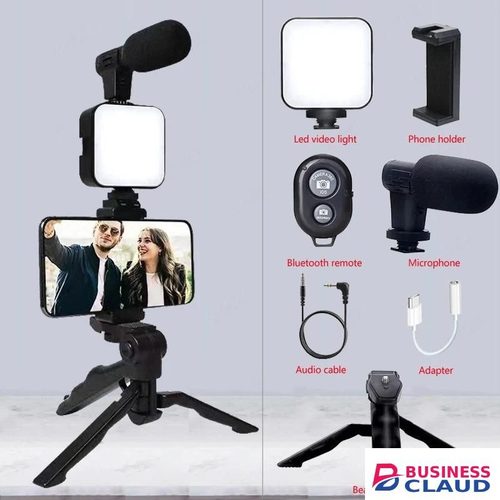 phone vlogging kit table tripod stand for recording videos youtube and tiktok