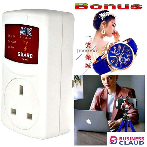 MK TV Guard Voltage Protector // Watch // Tripod Stand Selfie Stick
