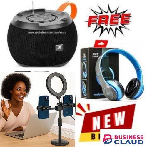 C15 superbass bt speaker// WIRELESS BLUETOOTH Speaker BT/USB/TF/DC5V/AUX SUPERBASS + FREE tripod stand and p47 headphones