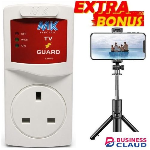 MK High Quality Smart TV Guard Voltage Power Protector Against Power Surges & Fluctuations For Hisense and Skyworth Smart TV 43 Inch & 50 Inch Smart TV LED Frameless Smart TV + FREE GIFT SMARTPHONE SELFIE TRIPOD STAND With Lighting