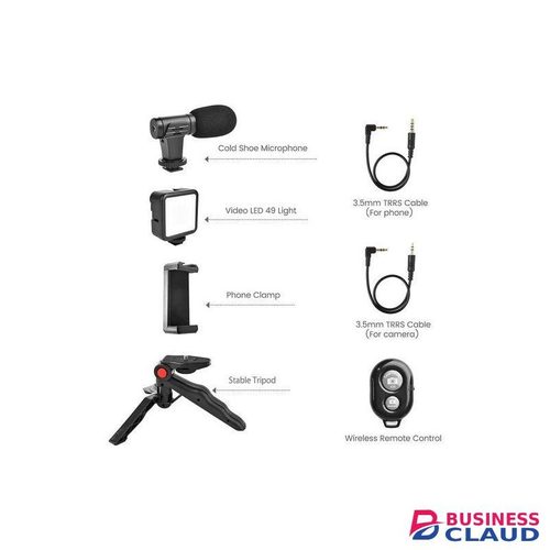 High Quality Phone/Camera Video Recording Vlogging Kit For Video Making, Mic