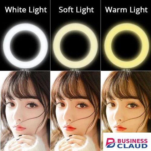 LED 10-Inch Ring Light With Stand For Video Calls, YouTube, And TikTok – Soft Lighting & Adjustable Brightness