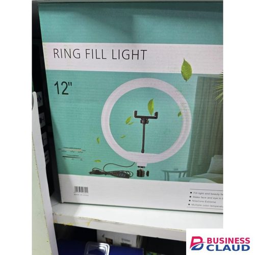 Portable 12-Inch LED Ring Light with Adjustable Color Temperature for Makeup Artists and Videos
