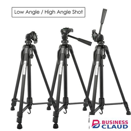 Weifeng WT-3520 140cm Tripod for DSLR & Phone with Non-Slip Feet, Bubble Level & Height Adjustment