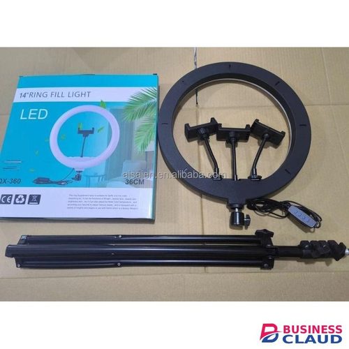 14" Makeup Ring Light with Tripod & Clip for Phones