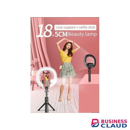 7.5 Inch+ Small Dual Ring Light Selfie Stick
