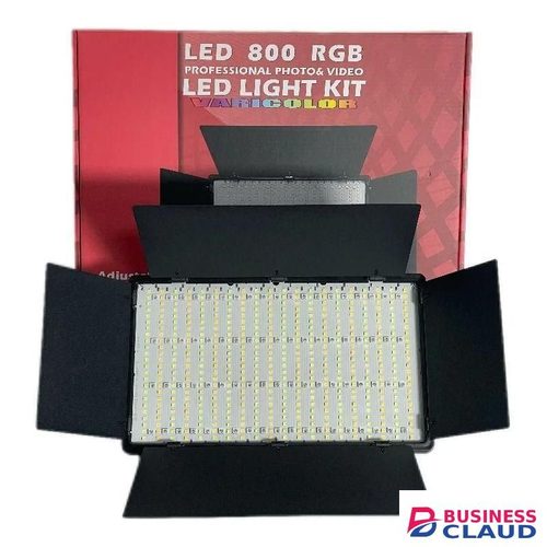 LED 800 RGB Photo Studio Light – Bi-Color 3200-5600K Lighting Kit with Tripod Stand & Carry Case