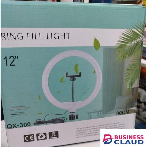Multi-Function 12” LED Ring Light With Smart Control, Tripod, And USB Plug For Bloggers And Influencers