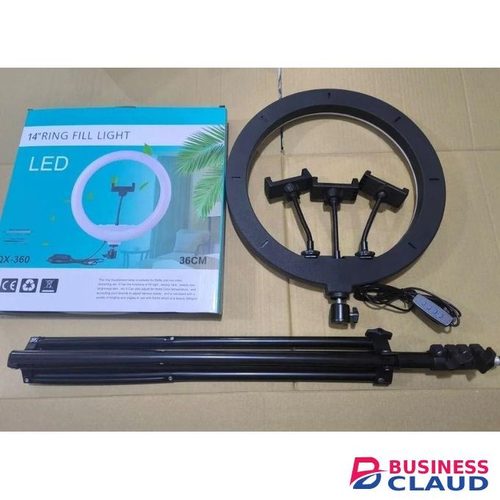 QX360 14" Light Ring with Tripod Stand & 3 Light Modes