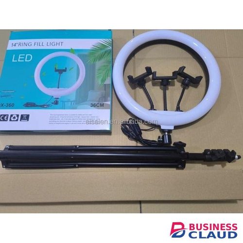 QX360 LED 14" Photography Ring Light With Phone Mount & Extra Tall Tripod for TikTok Live & Make-Up