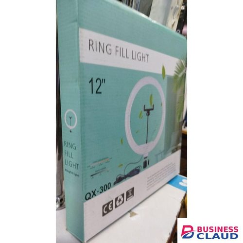 Long-Lasting 12” LED Ring Light Kit With Non-Slip Tripod And 360° Phone Mount For Close-Up Product Shoots
