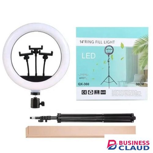 QX360 14-Inch 36W LED Vlogging Ring Light With Heavy-Duty Tripod For TikTok & YouTube