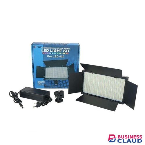 LED-U600 Studio LED Light With 3200K-5600K Bi-Color Control And Tripod Stand – Single Pack