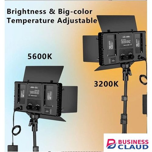 Adjustable LED 600 Light Panel – Bi-Color 3200K-6500K with Tripod Stand
