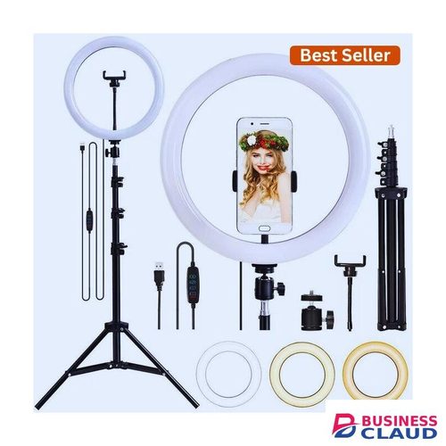 12 inches large ring light dimmable LED lamp with tripod stand Ringlight photographic makeup lighting selfie led Ring light