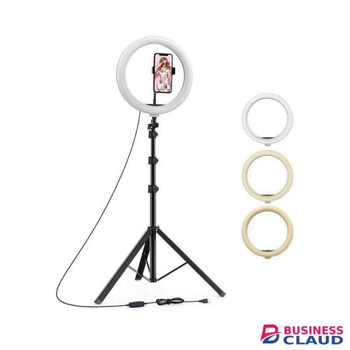 10 inches vlogging ring light for live streaming 26 cm with tripod stand 2.1 meters long
