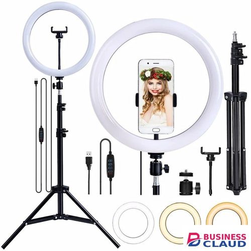 12inch remote control touch multi-function Ring Light Red light Spot Fill Light with tripod net black USB Ring Light