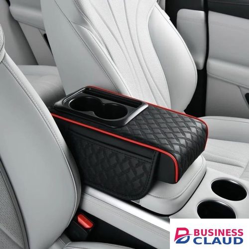 Auto center console armrest cushion with 2 cups holder,Phone Holder and Side storage