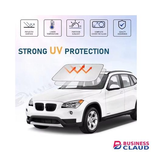 Car Dashboard Reflector Cover Windshield Sun Shade Umbrella Sunshade For Car Blocks UV Rays Sun Visor Protector Foldable Reflective Car Window Shades For Interior Protection