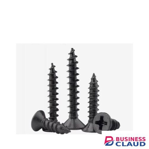 100 Pieces Gypsum Screw Fine Threaded Black 3.5*1'