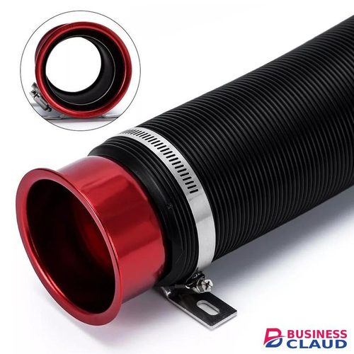 76mm/ 3 inch Universal Flexible Car Engine Cold Air Intake Pipe Red
