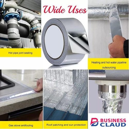 Thermal Tape Thermal Exhaust Tape Air Intake Turbo Insulation Shield Wrap Reflective Heat Barrier Self Adhesive Engine Header per Roll