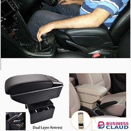 Armrest Car Center Console Storage Box With Cup Holders And 7 USB Ports