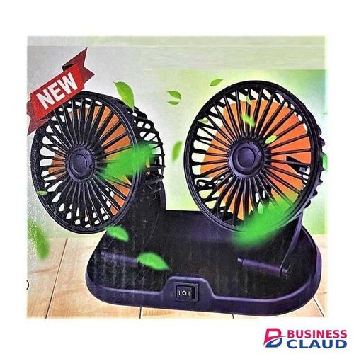 Two Speed Double Head 12V Car Cooling Fan