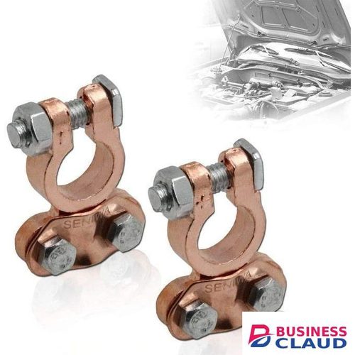 Positive/Negative Battery Connector Terminals Solid Pole Quick Clamps Connection Plus Minus Connector Set For Car Battery