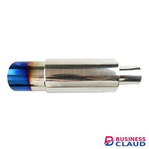 Car Universal Stainless Steel Rear Exhaust Pipe Square Muffler Tail Throat Muffler Tip Pipe