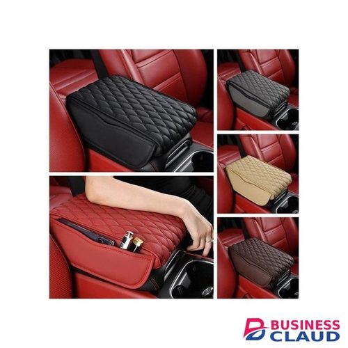 Universal Car Armrest Pad with Side Storage Organizer – Comfortable Cushion with Convenient Pockets for Car Interior Enhancement