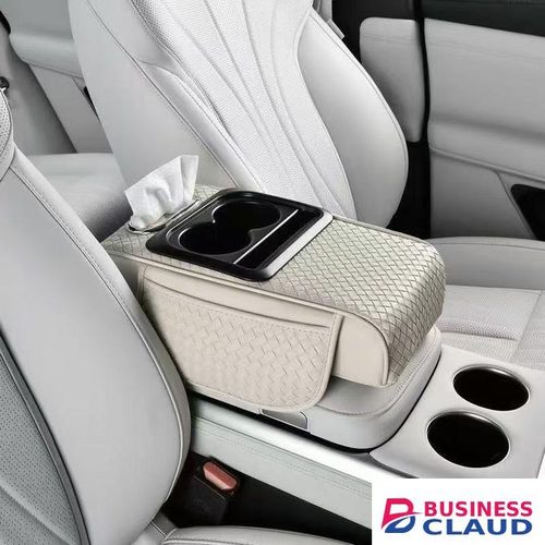 3in1 Multipurpose Auto Center Armrest Cushion With 2 Cupholders