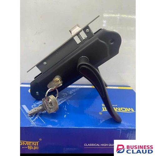 Moment Rust Free Quality Cylinder Lock Set.For Wooden Doors.Black Colour