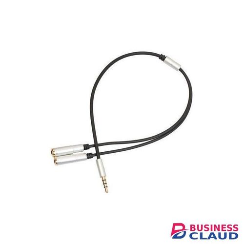 3.5mm 1 Male Jack Plug To 2 Female Sockets Y Splitter Cable