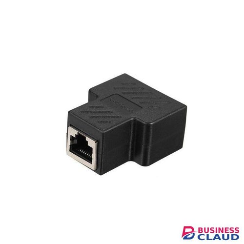 RJ45 Splitter Adapter Connector 1 To 2 Female Ports For CAT